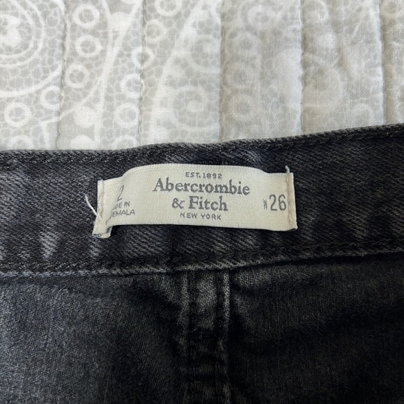 Abercrombie & Fitch Black Distressed Shorts - Picture 2 of 5